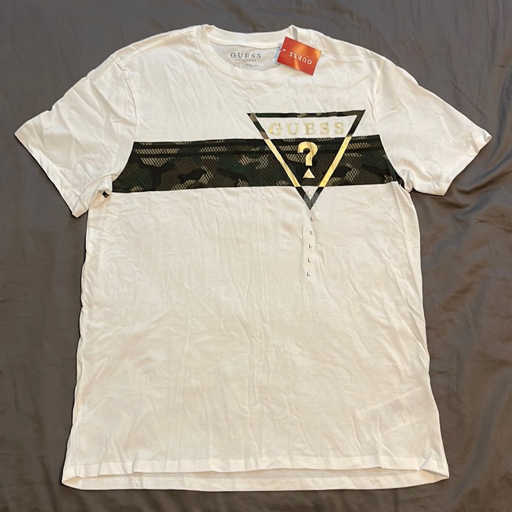 White Guess shirt